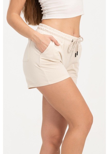Kadın Bej Şort Mini Spor Şort fiyatları