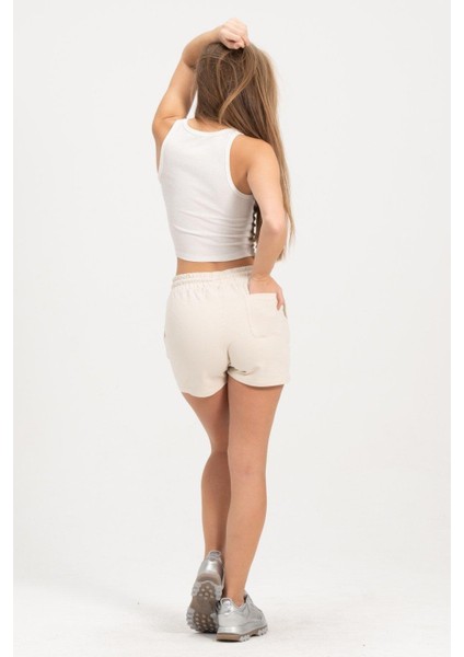 Kadın Bej Şort Mini Spor Şort fırsatları