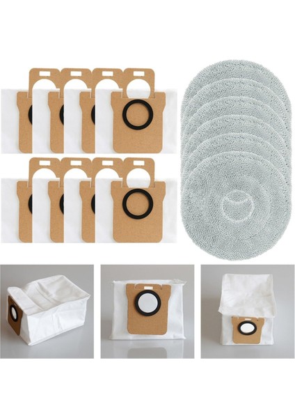 Dream L10S Ultra L10 Ultra L10 Prime L20 Ultra, Vakum Süpürge Torbaları Islak Pasta Pedleri Için Toz Torbası Paspas Bezleri (Yurt Dışından) fiyatları