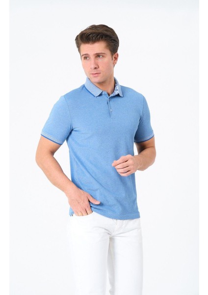 Erkek Basic Tişört Polo Yaka T-Shirt fiyatları