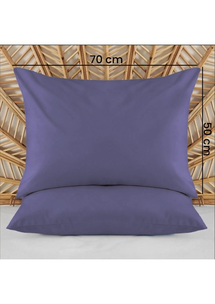 Soft Basic 2'li Yastık Kılıfı - Lacivert - 50x70 cm fırsatları