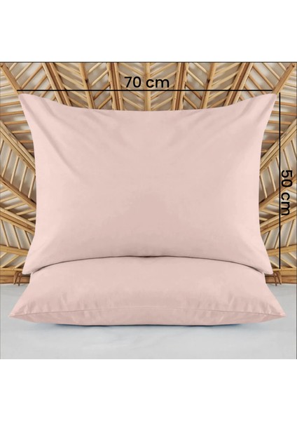 Soft Basic 2'li Yastık Kılıfı - Gülkurusu - 50X70 cm fırsatları