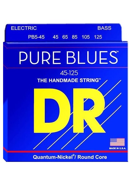 Pb5-45 Pure Blues 5 Telli Bas Gitar Teli (Medium 45-125)