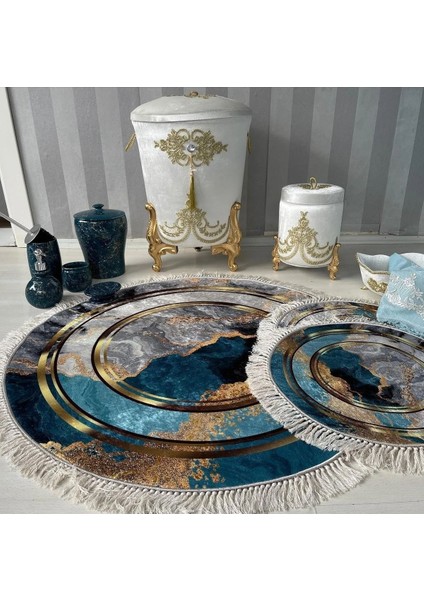 Multi kaymaz Taban 3lü Banyo Paspas Takımı B1123