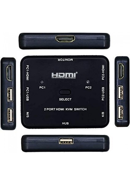2 Port Hdmı Kvm Switch Anahtarlı Hdmı Kvm Switch 2 Giriş 1 Çıkış modelleri