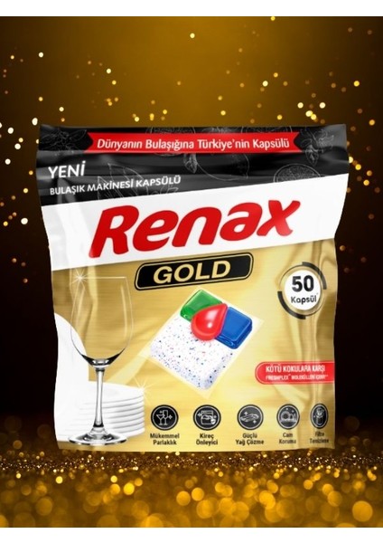 Gold 50’li Bulaşık Makinesi Tableti – Hepsi Bir Arada Güçlü Temizlik