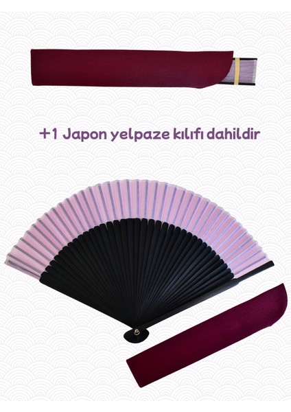 Yazın Vazgeçilmezi: Katlanabilir Japon Bambu Yelpaze + Kumaş Kılıf | Yaz Serinliği ve Estetik modelleri