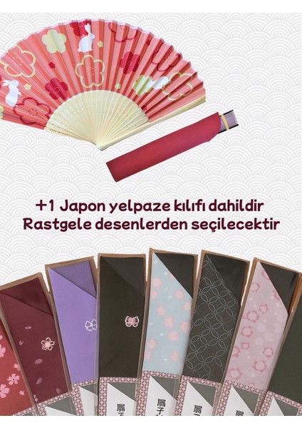 Yazın Vazgeçilmezi: Katlanabilir Japon Bambu Yelpaze + Kumaş Kılıf | Yaz Serinliği ve Estetik fiyatları