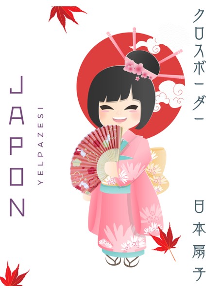 Yazın Vazgeçilmezi: Katlanabilir Japon Bambu Yelpaze + Kumaş Kılıf | Yaz Serinliği ve Estetik modelleri