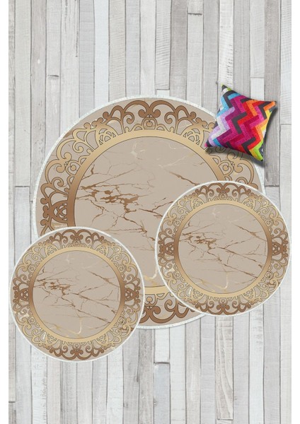 Gold kaymaz Taban 3lü Takım Banyo Paspası B1274 fiyatları