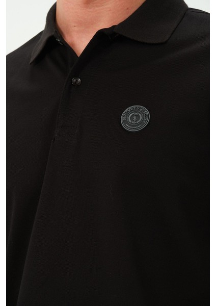 Erkek Polo Yaka Tişört Rahat Kesim Baskılı T-Shirt fırsatları