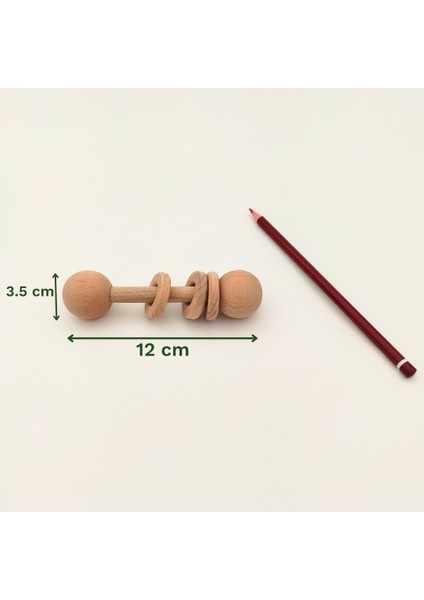 Ahşap Montessori Halkalı Çıngırak | El Yapımı, Güvenli ve Eğitici Bebek Oyuncağı | Bilişsel ve Duyusal Gelişimi Destekleyen Montessori Ahşap Oyuncak | El Yapımı, Güvenli ve Eğitici Bebek Oyuncağı indirimleri