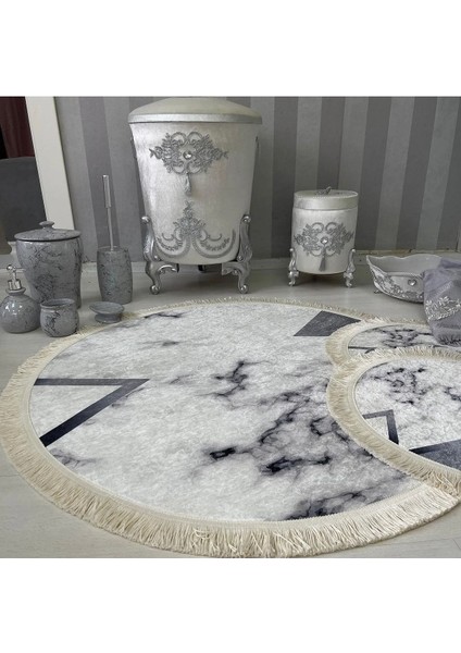 Multi kaymaz Taban 3lü Banyo Paspas Takımı 641-00 modelleri