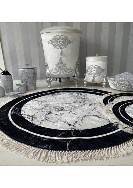 Multi kaymaz Taban 3lü Banyo Paspas Takımı 382-00
