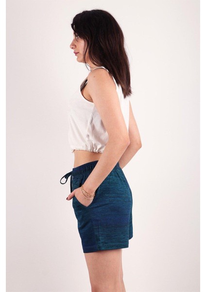 Kadın Desenli Kısa Şort modelleri