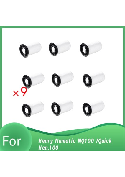 Henry Için 9 Pcs Toz Torbası NQ100 /quick HEN.100 Süpürücü Aksesuarları Geliştirilmiş Temizlik Verimliliği (Yurt Dışından)