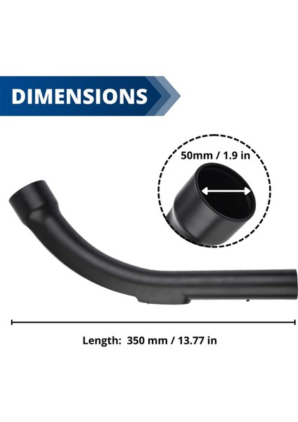 Yedek Parçalar 35MM Kavisli Bükülmüş Hortum Sapı Miele C1, C2, C3 Eries Miele Vakum Süpürge Parçaları Için Uyumlu (Yurt Dışından) modelleri