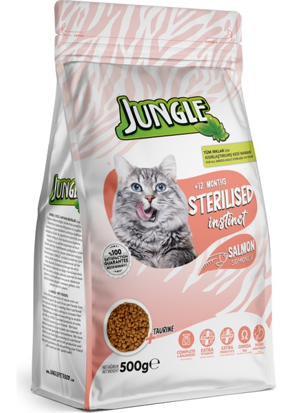 500 G Sterilesed Somonlu Kısır Kedi Maması