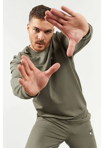 Çağla Casual O Yaka Lastik Paça Pamuklu Erkek Oversize Eşofman Takımı - 85120 indirimleri