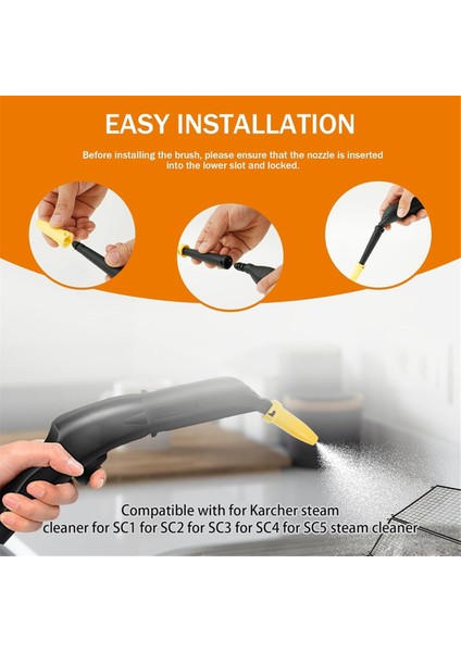 Karcher Sc1 Sc2 Sc3 Sc5 Sc7 Sc7 CTK10 CTK20 Buhar Temizleyici Fırçaları (Yurt Dışından) modelleri
