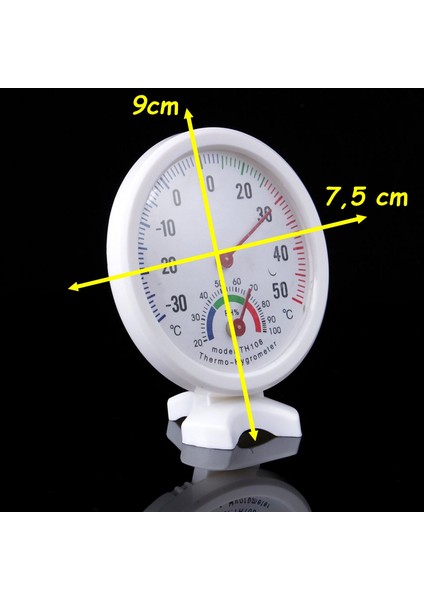 Oda Termometre Sıcaklık ve Nem Ölçer Plastik 7,5cm Analog Sıcaklık Nem Ölçer Termometre Higrometre fiyatları