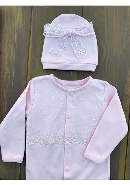 Dantel Işlemeli 10 Parça Yeni Doğan Hastane Seti %100 Pamuk fiyatları