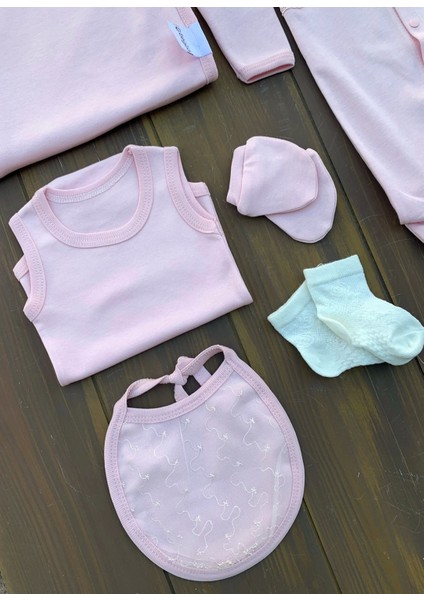 Dantel Işlemeli 10 Parça Yeni Doğan Hastane Seti %100 Pamuk modelleri