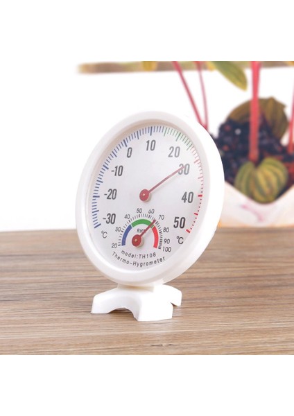 Oda Termometre Sıcaklık ve Nem Ölçer Plastik 7,5cm Analog Sıcaklık Nem Ölçer Termometre Higrometre