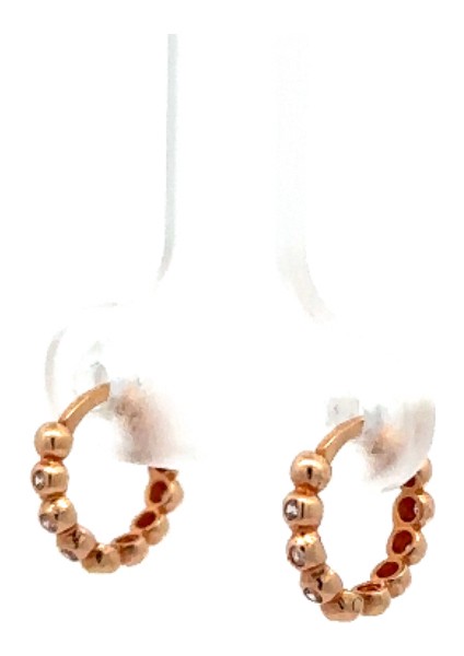 Taşlı Mini Ball Küpe modelleri