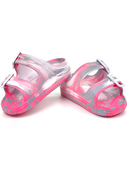 Kız Çocuk Pembe Tokalı Ortopedik Rahat Günlük Plaj Terlik fırsatları