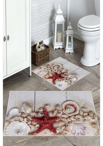 Multi kaymaz Taban Denizyıldız Tema Banyo Paspas bp-5