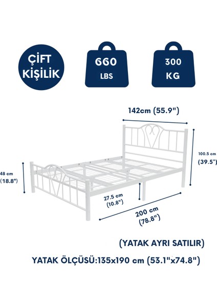 Orkide Çift Kişilik Ferforje Metal Karyola indirimleri