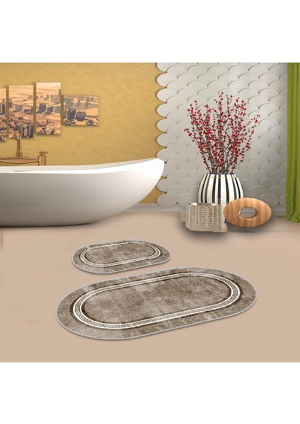Multi kaymaz Taban Retro Oval Banyo Paspas Takım BB-120 fiyatları