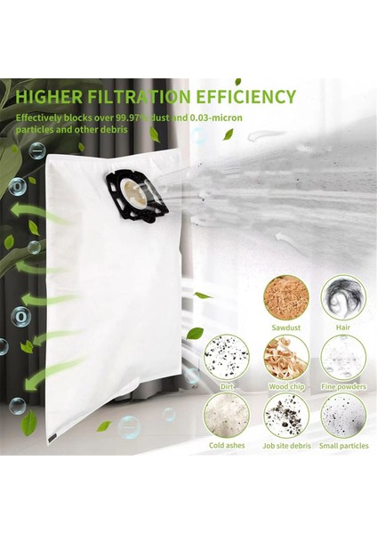 18PCS Vakum Süpürge Toz Torbası Aksesuar Karcher Wd4 Wd5 Wd6 Mv4 Mv5 Mv6 Vakum Süpürge Aksesuarları Yedek Parçalar (Yurt Dışından) modelleri