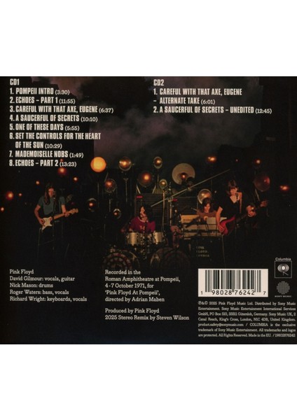 Pink Floyd - Pink Floyd At Pompeii Mcmlxxıı - CD fiyatları