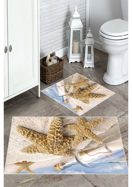 Multi kaymaz Taban Deniz Yıldızı Banyo Paspas bp-28