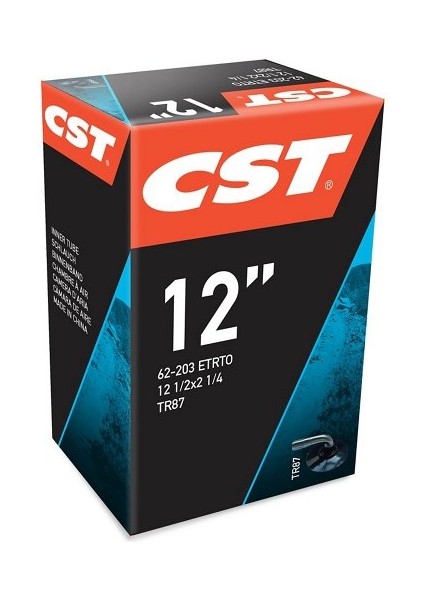 12 Jant Çocuk Bisikleti & Bebek Arabası Uyumlu Iç Lastik 12 1/2x2 1/4 (TR87 Eğik Metal Sibop)