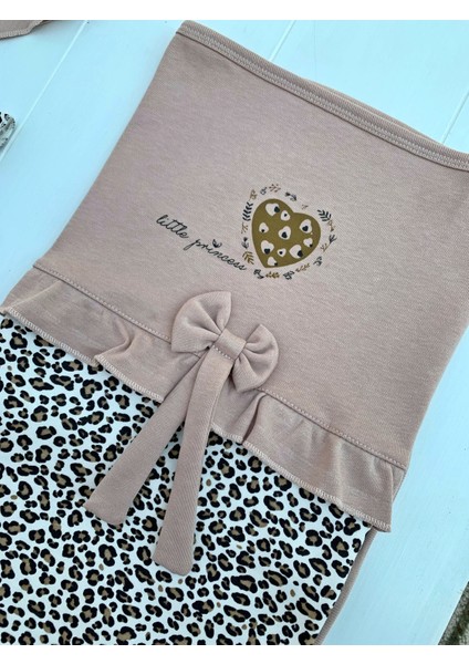 Leopar Desenli 100% Pamuk 8li Hastane Çıkış Seti indirimleri