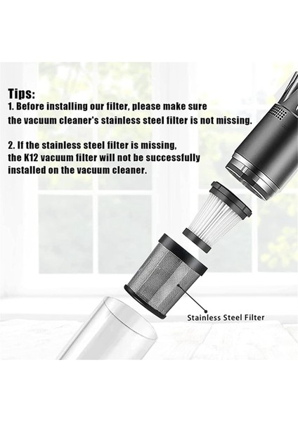 Moosoo K12 K12 Pro K13 Kablosuz Vakum Süpürge Kullanımı Kolay Filtre ve Filtre Elemanı Aksesuarları (Yurt Dışından) fiyatları