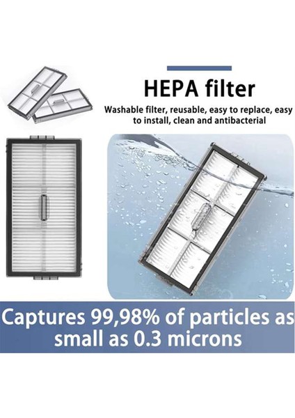 Ropvacnic S1 / A1 Için 24 Pcs, Tipdiy G90, Betboyles V75S, Vıpsun Z1 Vakum Süpürge Parçaları Yan Fırça Hepa Filtre Paspası Pad (Yurt Dışından) modelleri