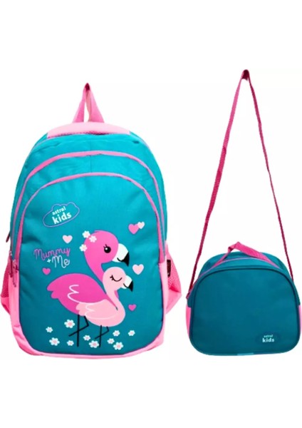 Yıldız Astral Animals 3 Bölmeli Filamingo Ilkokul Çantası Takımı