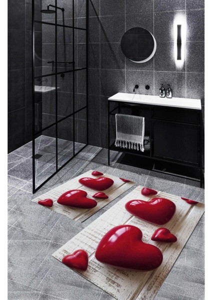 Krem Zemin kaymaz Taban Kalp Banyo Paspas bp-36 fiyatları