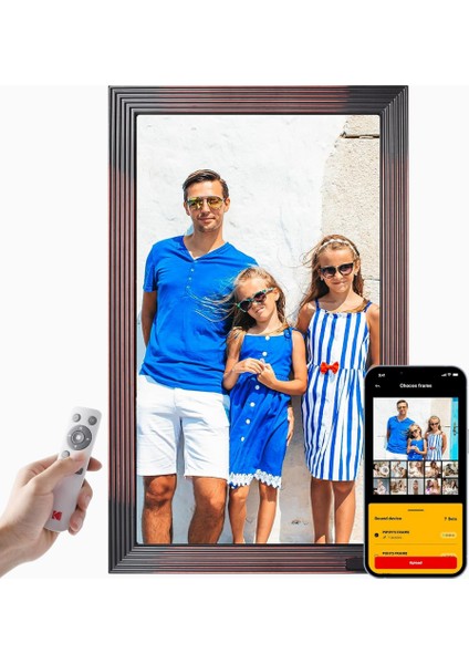 21,5 Inç Wifi Dijital Fotoğraf Çerçevesi, Fhd, 32 GB Hafıza