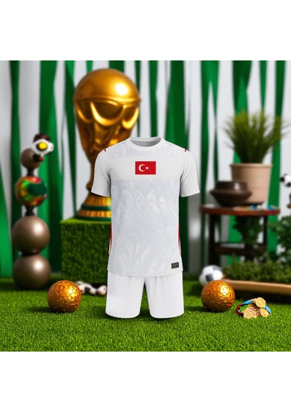 Türkiye Beyaz Milli Takım Isme Özel Yazdırmalı Çocuk Halı Saha Forma fırsatları