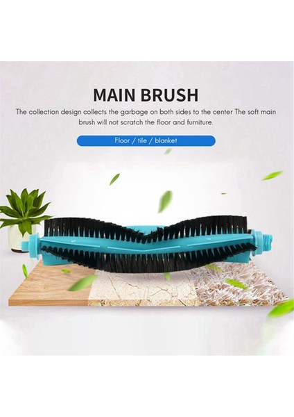 Vakum Ana Fırçası Conga Için Değiştir 3490 4090 5090 Xiaomi STYJ02YM Viomi V2 Vakum Süpürge Yedek Parçaları Ana Fırça (Yurt Dışından) fırsatları