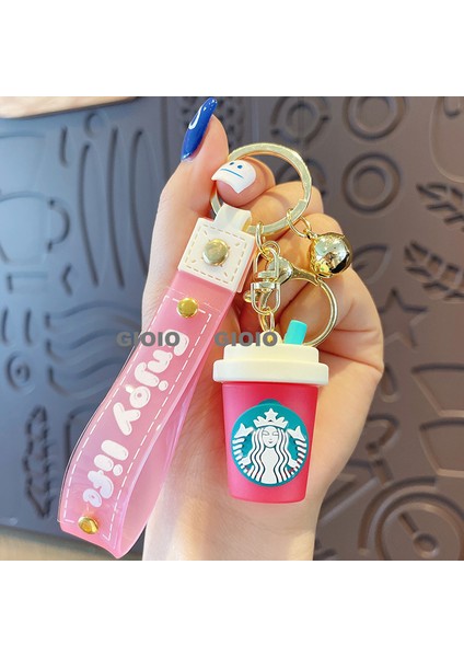 Zarif Anti-Kayıp Araba Anahtarlık Okul Çantası Çekicilik Bebek Yaratıcı Erkek ve Kadın Çift Yıldız Ayı Anahtarlık (Yurt Dışından)