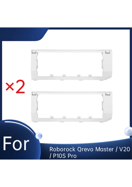 2 Pcs Roborock Qrevo Master / V20 / P10S Için Ana Fırça Kapağı Pro Robot Vakum Ultra Dayanıklı Aksesuarlar (Yurt Dışından)