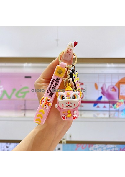 Zarif Anti-Kayıp Araba Anahtarlık Okul Çantası Çekicilik Bebek Yaratıcı Erkek ve Kadın Çift Yıldız Ayı Anahtarlık (Yurt Dışından)