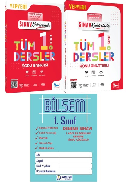 1. Sınıf Tüm Dersler Soru Bankası + Konu Anlatımı