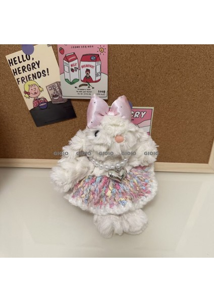 Sevimli Renkli Ip Peluş Ayı Kolye El Yapımı Oyuncaklar Küçük Bebek Çanta Çekicilik Sevimli Bebek Cep Telefonu Çekicilik (Yurt Dışından)